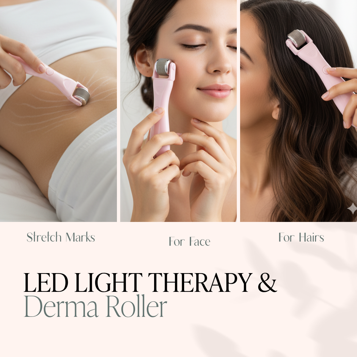 LED Light Therapy and Derma Roller