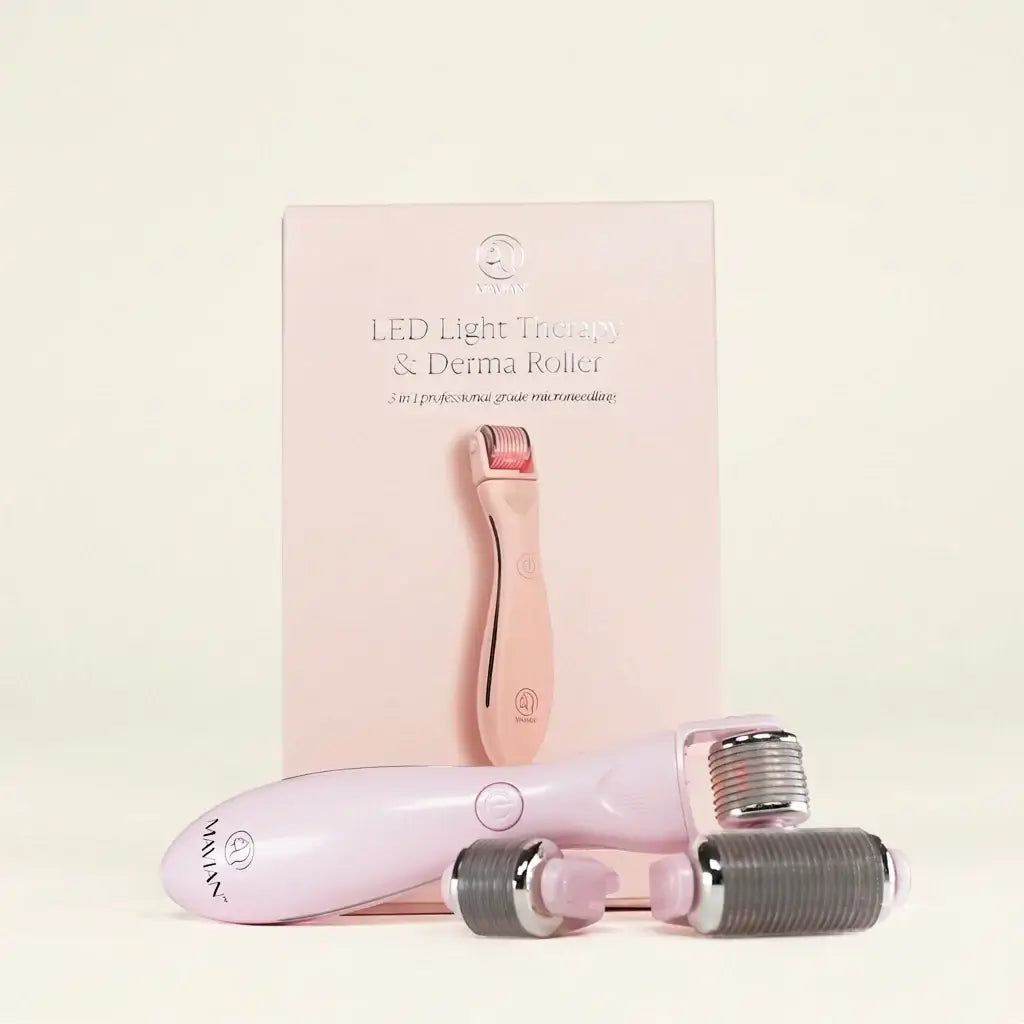 LED Light Therapy and Derma Roller